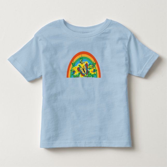Butterflies - Rainbow Toddler T-Shirt (Front)