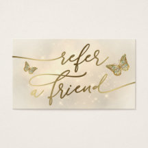 butterflies  referral card