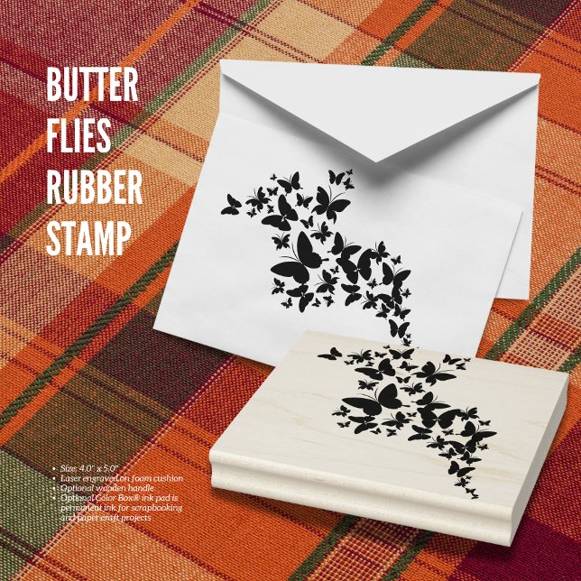 Butterflies Rubber Stamp (Butterflies Rubber Stamp)