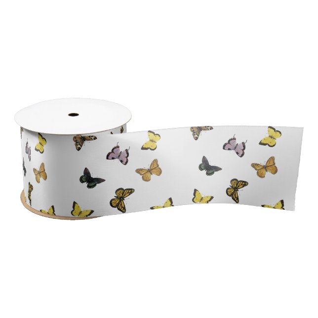 Butterflies Satin Ribbon (Spool)