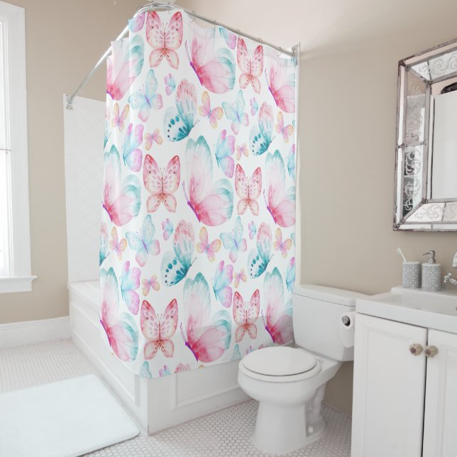 Butterflies   shower curtain (In Situ)