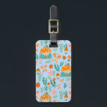 Butterflies Snails and Mushrooms Cute CUSTOMIZED  Luggage Tag<br><div class="desc">Get ready for your vacation with this cheerful luggage tag - you can add your contact details to the other side or select a single sided design. Hand drawn design by me for you! Change the colour or font of the lettering as you like. Check my shop for more patterns...</div>