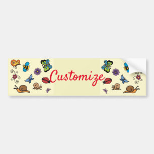 Butterflies Snails Insects Thunder_Cove Bumper Sticker