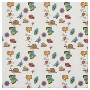 Butterflies Snails Insects Thunder_Cove Fabric