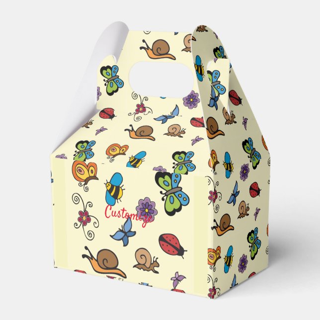 Butterflies Snails Insects Thunder_Cove Favour Box (Front Side)