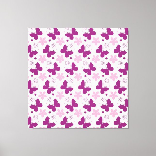 Butterflies Stretched Canvas Print (Front)