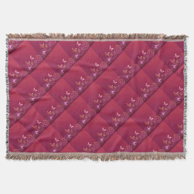 Butterflies Throw Blanket (Front)