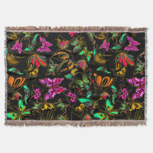 Butterflies Throw Blanket