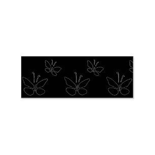 Butterflies Thunder_Cove Rubber Stamp