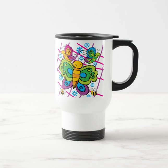 Butterflies Travel Mug (Right)