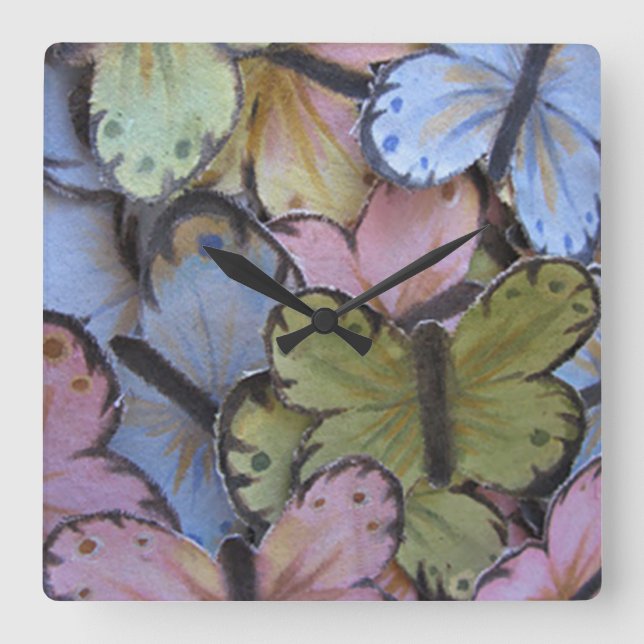 Butterflies Wall Clock (Front)