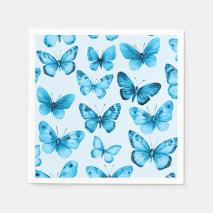 Butterflies Watercolor Bday Bridal Baby Shower Napkin