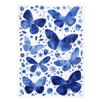 Butterflies Watercolor Blue