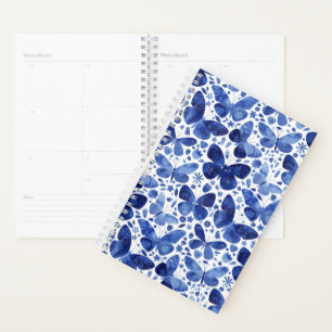 Butterflies Watercolor Blue Planner