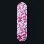 Butterflies Watercolor Magenta Pink Skateboard<br><div class="desc">Magenta pink and white watercolor butterfly painting.</div>