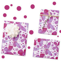Butterflies Watercolor Magenta Pink