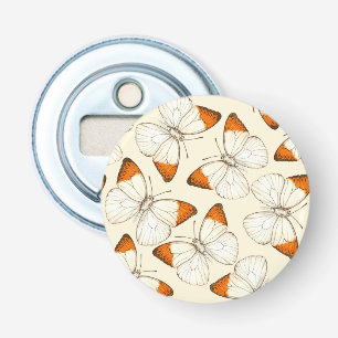 Butterflies watercolor pattern bottle opener