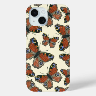 Butterflies watercolor pattern iPhone 15 case