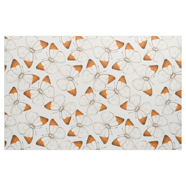 Butterflies watercolor pattern fabric (Fat Quarter)