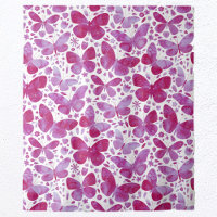 Butterflies Watercolor Pattern Pink