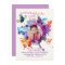 Butterflies Watercolor Photo Invitation
