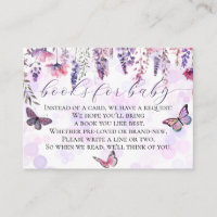 Butterflies Wildflowers Baby Shower Books for Baby
