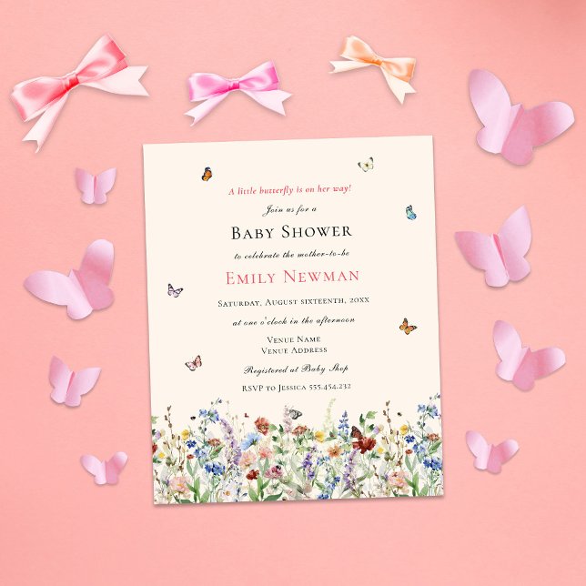 Butterflies & Wildflowers Budget Baby Shower (Creator Uploaded)