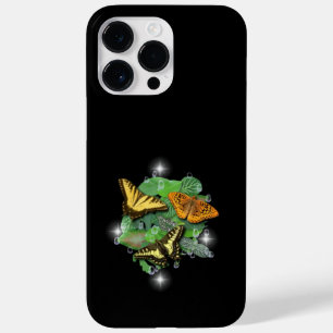 Butterflies with Leaves Raindrops Stars Case-Mate iPhone 14 Pro Max Case
