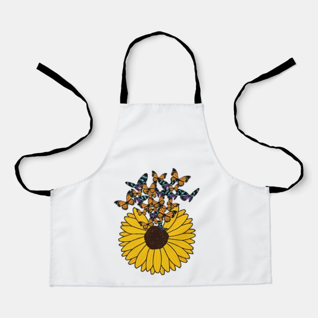 Butterflies with Sunflower Apron (Front)