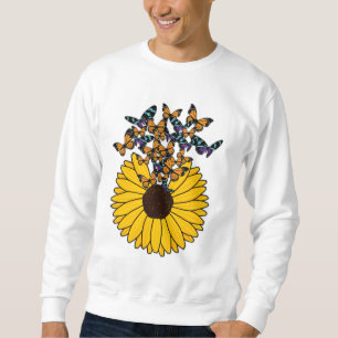 Butterflies with Sunflower Sweatshirt