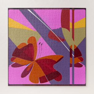 Butterflown Abstract - Ken Gauge Art Jigsaw Puzzle