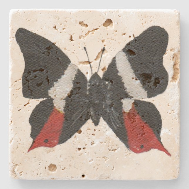 Butterfly9 Stone Coaster (Front)