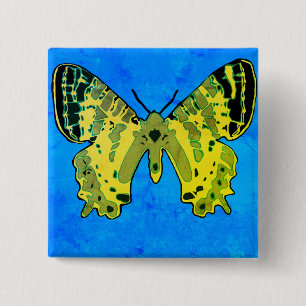 Butterfly 15 Cm Square Badge