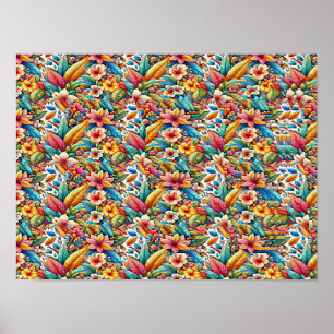 BUTTERFLY 1 STEREOGRAM 16" x 12", No Frame Poster