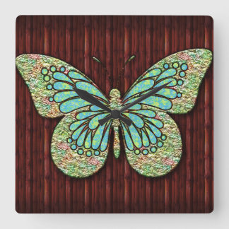 Butterfly 1 Wall Clocks Bkgd. & Numeral Options