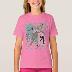Butterfly 4th Birthday Tshirts and Gifts