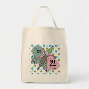 Butterfly 4th Birthday Tshirts and Gifts Tote Bag
