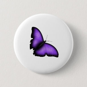Butterfly 6 Cm Round Badge