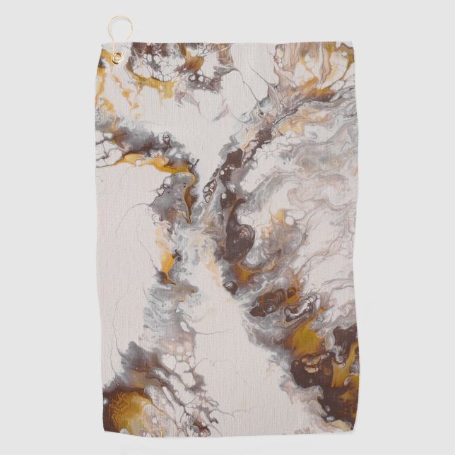 Butterfly - abstract acryl golf towel (Front)