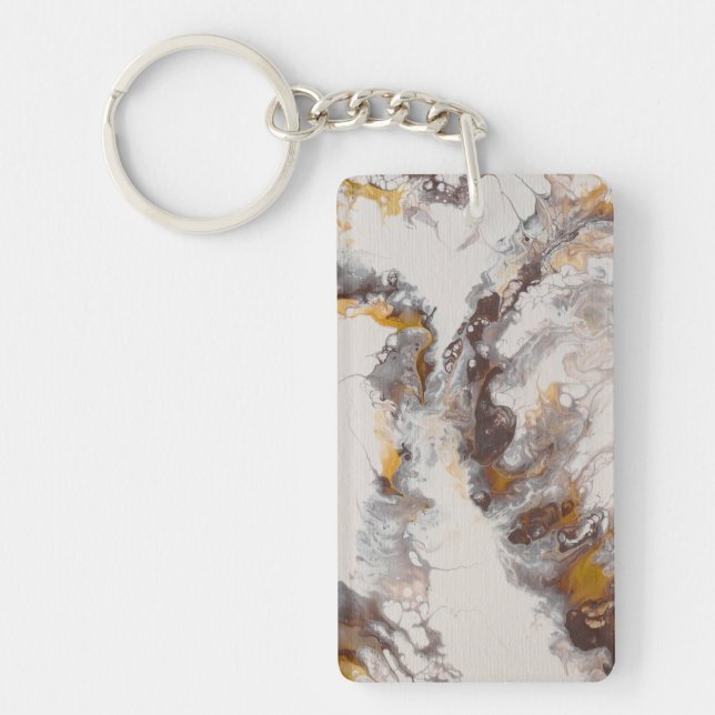 Butterfly - abstract acryl key ring (Front)