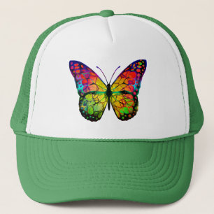 BUTTERFLY ABSTRACT TRUCKER HAT
