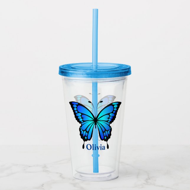 Butterfly Acrylic Tumbler (Front)
