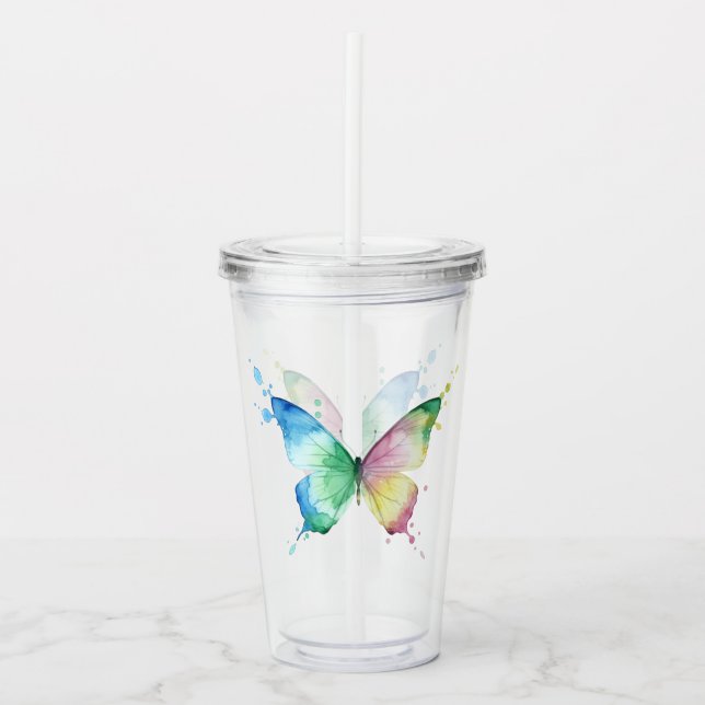 Butterfly Acrylic Tumbler (Front)