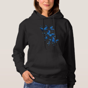 butterfly aesthetic butterflies nature blue hoodie