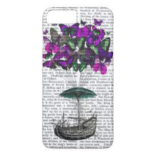 Butterfly Airship 2 Purple and Green Case-Mate iPhone Case