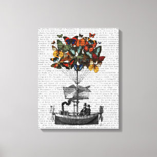 Butterfly Airship Canvas Print