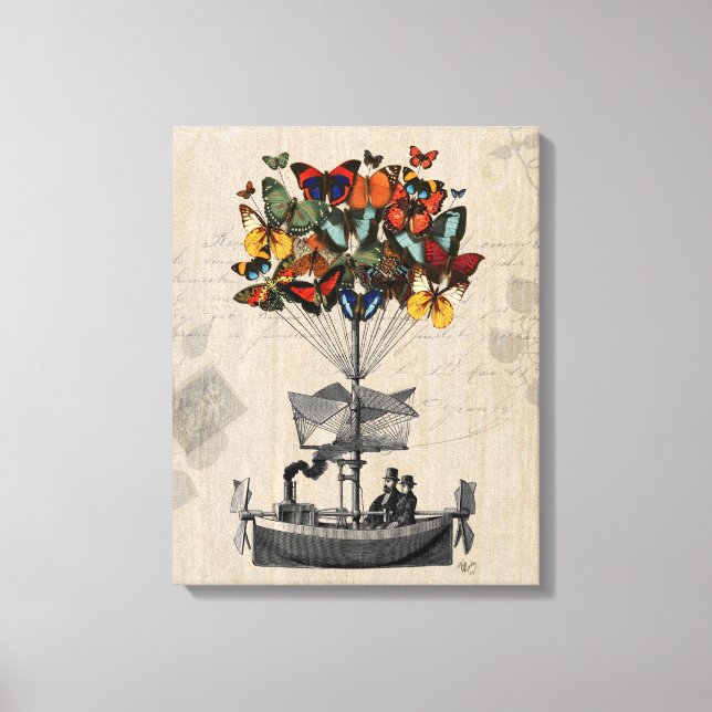 Butterfly Airship Canvas Print (Front)