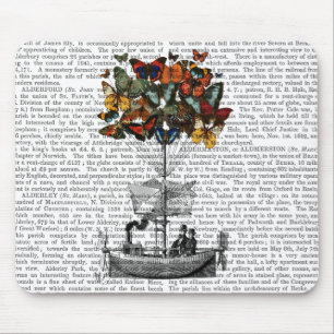 Butterfly Airship Mouse Pad