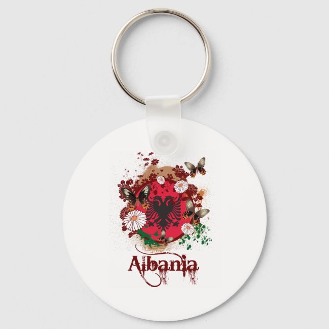 Butterfly Albania Key Ring (Front)