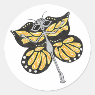 Butterfly Alien Stickers